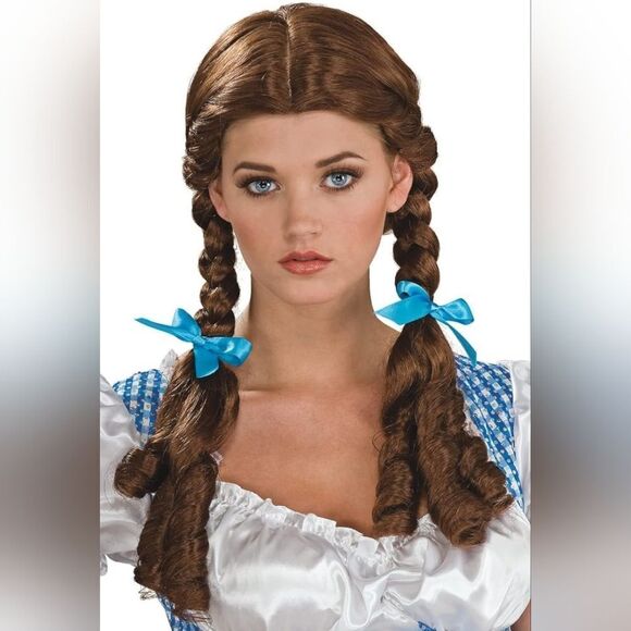 🩵Wizard of Oz Sequin Dorothy Wig & Costume Youth Medium 8-10 - Picture 15 of 15